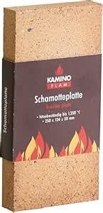 Kamino Flam Piastra Refrattaria Camino Marrone 250 X 124 X 30 Mm