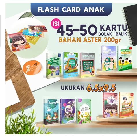 Jual Flashcard Anak I Flashcard Isi 45 50 Kartu I Flashcard Edukasi