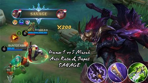 Savage Pertama Hanzo Di Season Mobile Legends Build Emble Hanzo