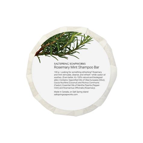 Rosemary Mint Shampoo Bar Saltspring Soapworks