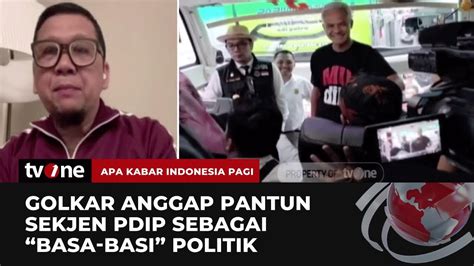 Golkar Tanggapi Pantun Hasto Rayu Ridwan Kamil Dampingi Ganjar Akip