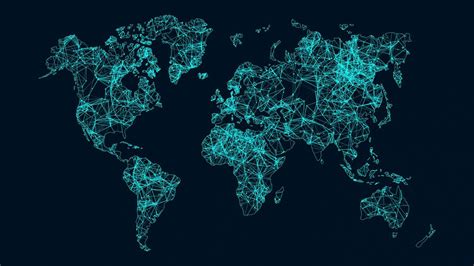 Internet Connection World Map