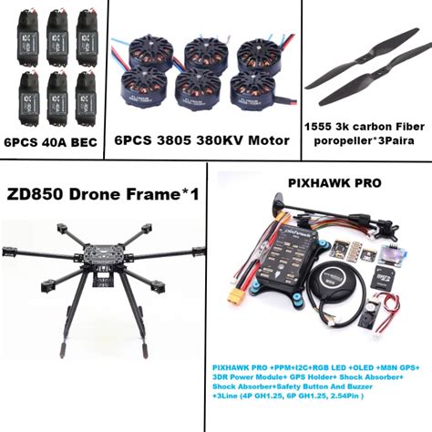 Zd Pro M N Full Carbon Fiber Mm Hexa Rotor Frame Blheli A Esc