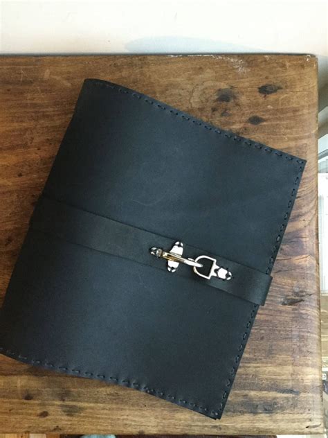 Leather binder, Leather portfolio folder, 3 ring binder planner, Leather document folio ...