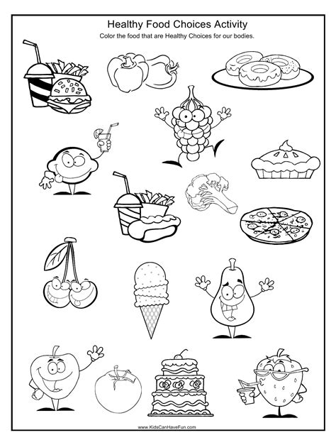 Healthy Food Vs Junk Food Worksheets Food Junk Healthy Works