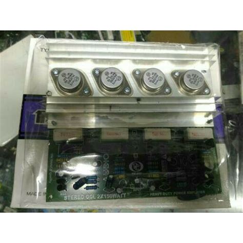 Jual Kit Power Amplifier Ocl Stereo Dengan Tr Final Mj2955 Dan 2n3055