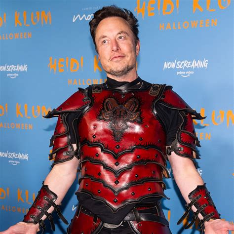 Elon Musk Makes Rare Red Carpet Appearance At Heidi Klums Party