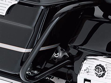 Rear Saddlebag Guards Gloss Black Fits