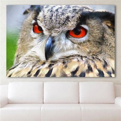 Great Horned Owl Owl Poster Print Horned Owl Wall Art Owl Art Poster