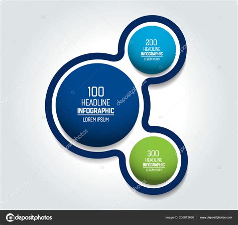 Circle Chart Scheme Timeline Infographic Numbered Template Option