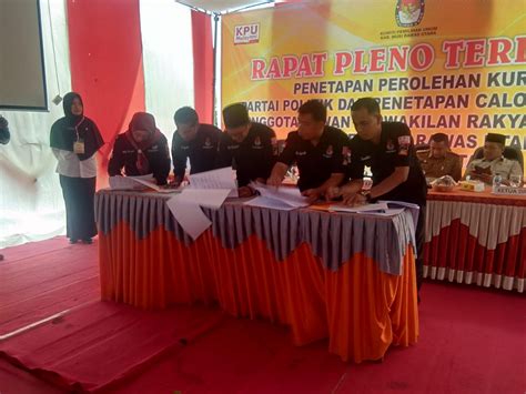 Kpu Muratara Gelar Pleno Penetapan Calon Anggota Dprd Terpilih