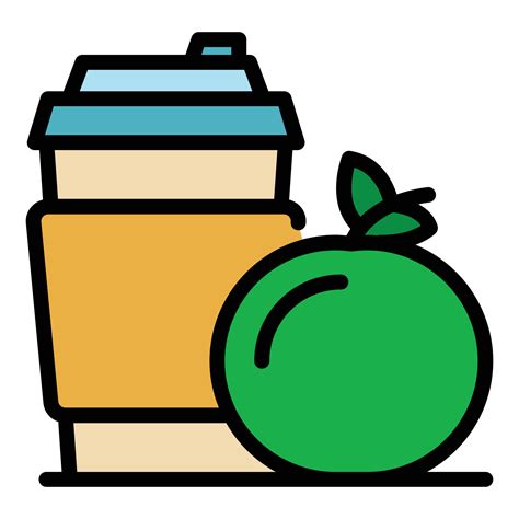 Fresh Orange Juice Icon Color Outline Vector 15097233 Vector Art At Vecteezy