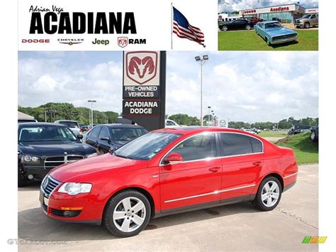 2007 Tornado Red Volkswagen Passat 2 0t Wolfsburg Edition Sedan 32534859 Car