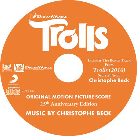 Trolls 2016 Score 25th Anniversary Cd By Kidsfan On Deviantart