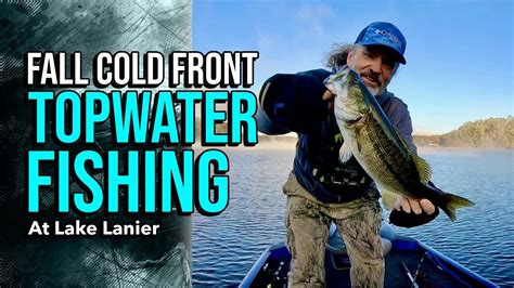 Fall Cold Front Topwater Fishing At Lake Lanier Lakelanierfishing2023