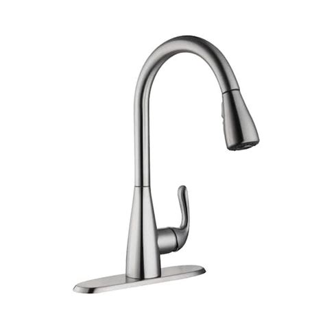 Glacier Bay Carla Single Handle Pull Down Sprayer Kitchen Faucet In