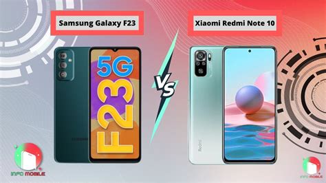 Samsung Galaxy F23 Vs Xiaomi Redmi Note 10 Ii Full Comparisons Ii 👌 👍 Infomobile Youtube