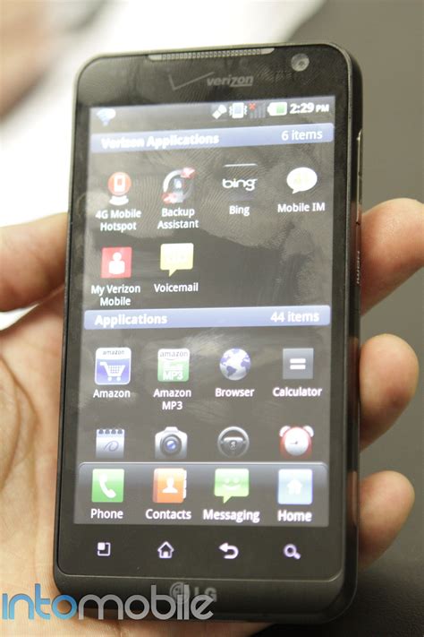 Hands On Lg Revolution Android Phone With Verizon 4g Lte