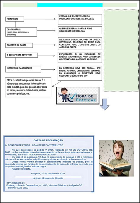 Carta De Reclama O Assunto Para Ano Modelos De Carta Descubra O