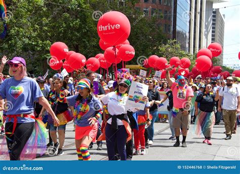 San Francisco 49th Annual Gay Pride Parade Editorial Stock Photo