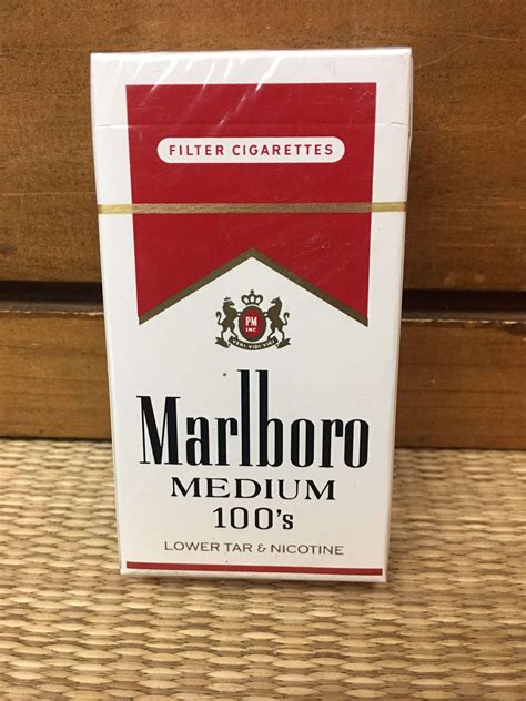 Marlboro Medium S Filter Cigarette Hard Pack By Philip Morris Inc