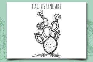 Cactus Line Art Graphic By Pick Craft Creative Fabrica