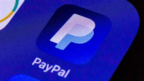 The Paypal Logo Is Displayed On An Iphone