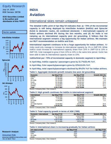 12 Equity Research Report Templates In Pdf Ms Word Xls Free And Premium Templates