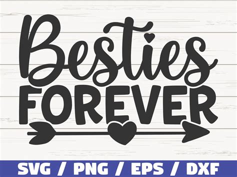 Besties Forever Svg Best Friends Forever Svg Vector Cut File Etsy Uk