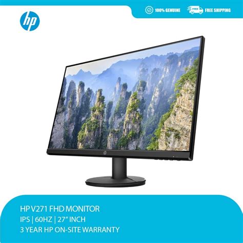 New Hp Inch Diagonal Full Hd Computer Monitor With Ips Hp V I Fhd