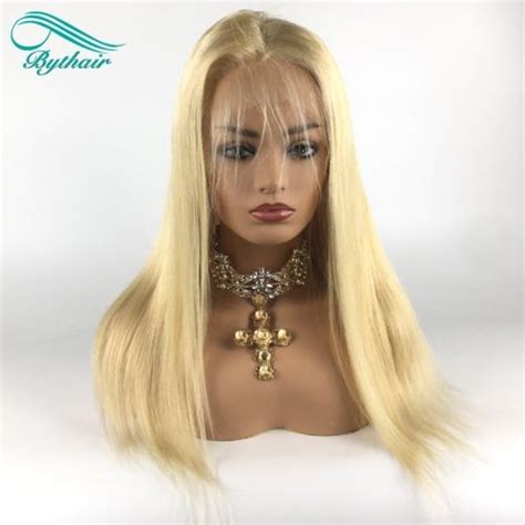 Bythairshop 613 Blonde Color Silky Straight Virgin Human Hair Full