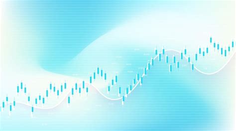 Abstraktes finanzdiagramm mit aufwärtstrend liniendiagramm und