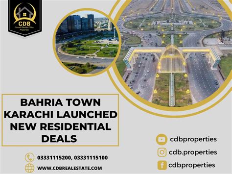 Bahria Town Karachi Launched New Residential Deals Cdb Real Estate