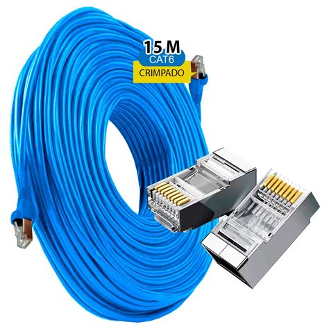 Conector Rj45 Macho Cat6 Cat5e Pra Cabo De Rede Vazado 100un Desconto