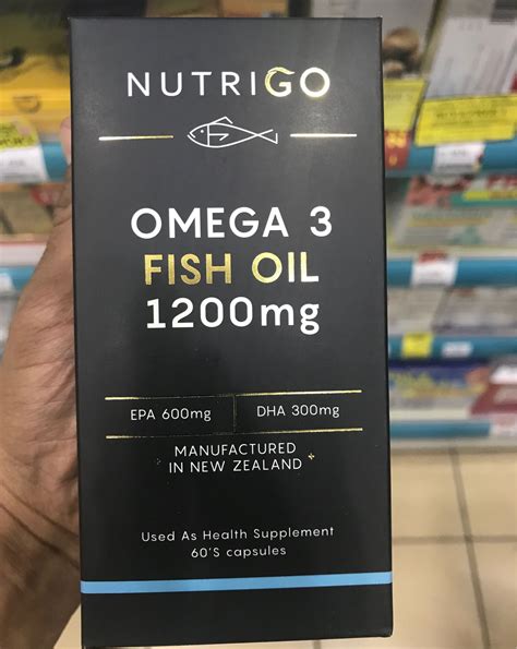 NUTRIGO Omega 3 Fish Oil 1200mg Capsule 60s Lazada