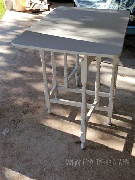 Gate Leg Table Refinished With Chalk Paint Major Hoff Takes A Wife