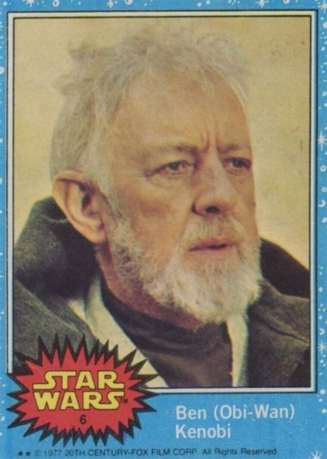 Ben Obi Wan Kenobi 1977 Topps 6 Base Price Guide Sports Card Investor