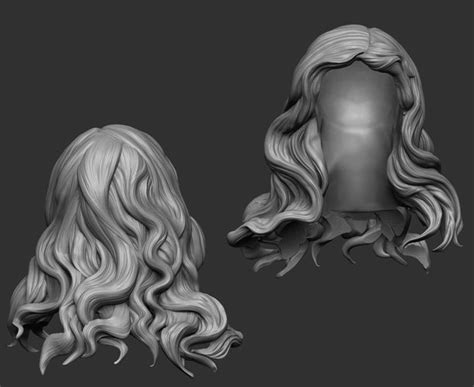 Hair 6 Printable 3D Print Model Print Models Model Hair Hair