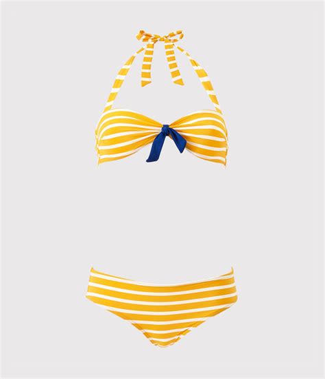 Gestreifter Damen Bikini FUSION MARSHMALLOW Petit Bateau