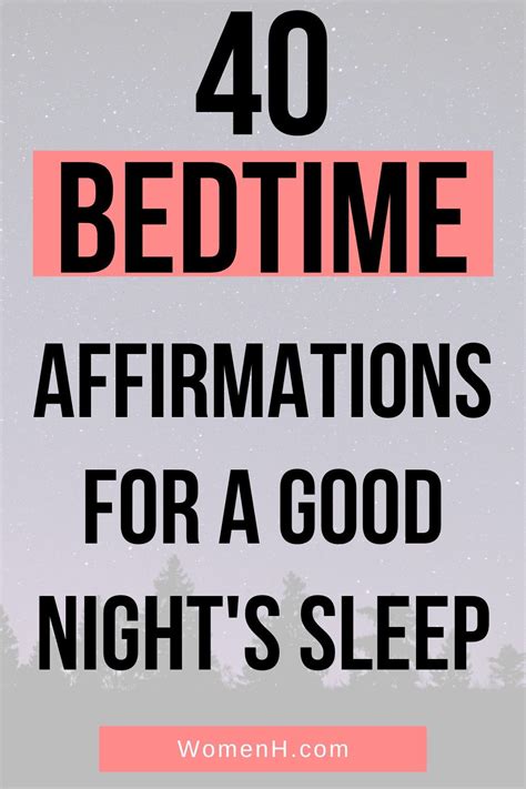 Positive Sleep Affirmations For A Peaceful Night Artofit