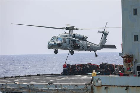 Dvids Images Uss Carter Hall Conducts Replenishment At Sea Image