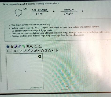SOLVED Draw Compounds A And B From The Following Reaction Scheme