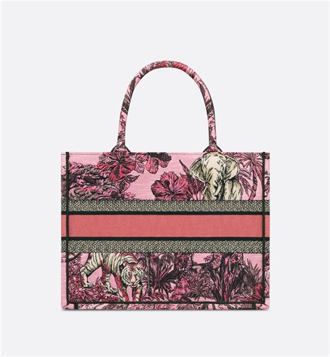 Dior 【ポップアップ限定】dior Book Tote バッグ ミディアム トワル ドゥ ジュイ ヴォヤージュ エンブロイダリー