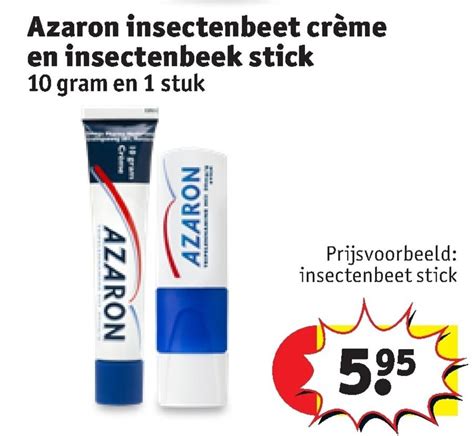 Azaron Insectenbeet Creme En Insectenbeek Stick 10 Gram Aanbieding Bij