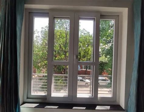 Upvc Smooth Centre Sliding Window For Air Ventilation Tracks At Rs