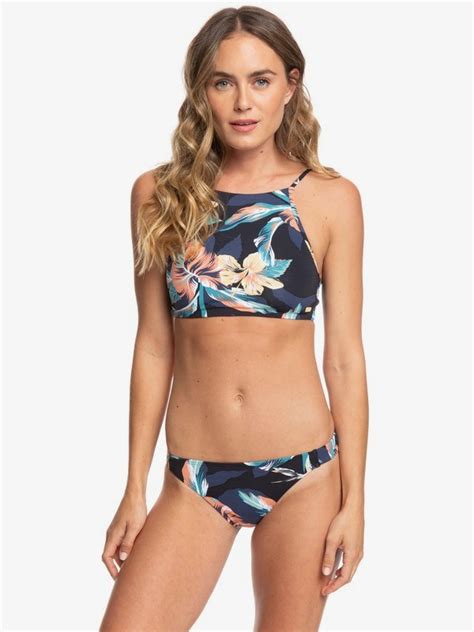 Printed Beach Classics Conjunto De Bikini Crop Top Para Mujer Roxy