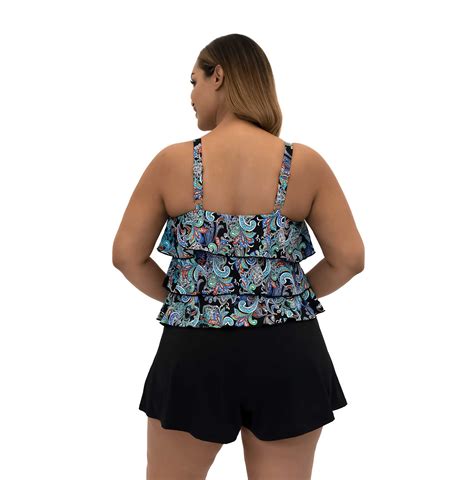 Fit 4 Ur Hips Whimsical 3 Tier V Hem Bandeau Romper Fit4u Swim