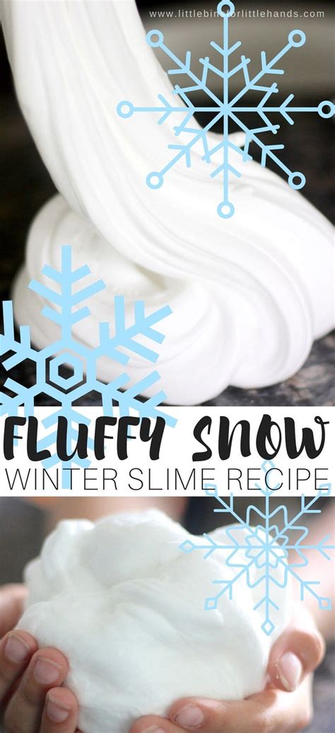 White Fluffy Slime Recipe Little Bins For Little Hands Slime Recipe Cool Slime Recipes