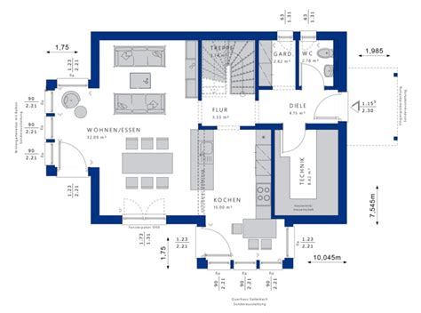 Fertighaus EVOLUTION 122 V4 Mediterran Mit Satteldach HausbauDirekt De