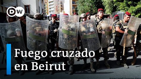 Tiros Y Explosiones En El Centro De Beirut YouTube